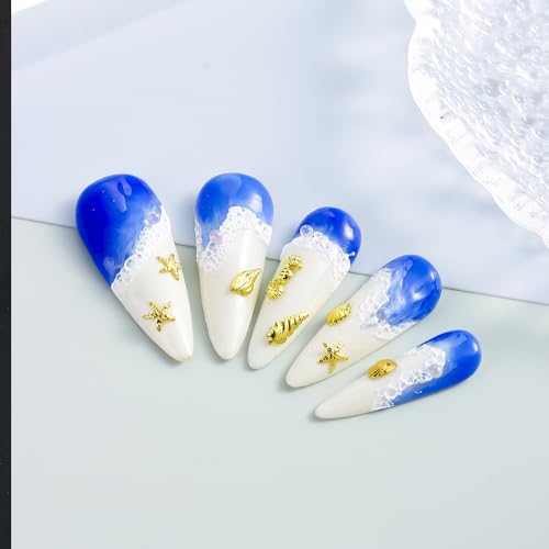 Mixed Nail Art Charms - 3D Starfish, Seahorse & Seashells