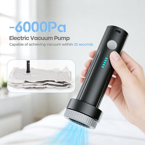 HOMOH Cordless Electric Vacuum Pump for Travel Storage Bags