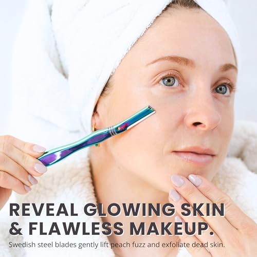 Jungle Culture Dermaplaning Tool - Reusable Facial Razor with 5 Blades