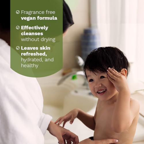 Mustela Eco-Refill Organic Cleansing Gel - Fragrance-Free Hair & Body Wash for All Ages - 13.52 fl. oz.