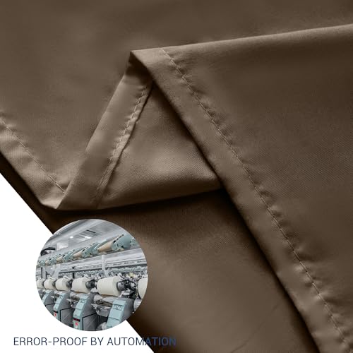 Queen Pillowcases Set of 4 - 20x30 Soft Microfiber with Envelope Closure, Brown