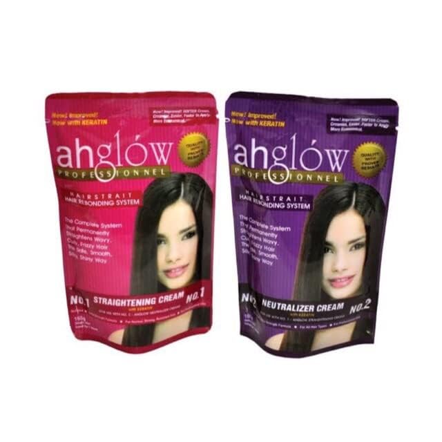 Ahglow Hair Straightening System with Keratin - Small Pouches
