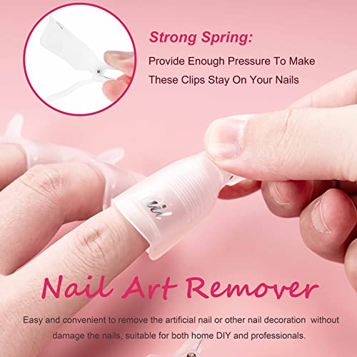 Hoewina Nail Polish Gel Remover Kit with Clips & Tools