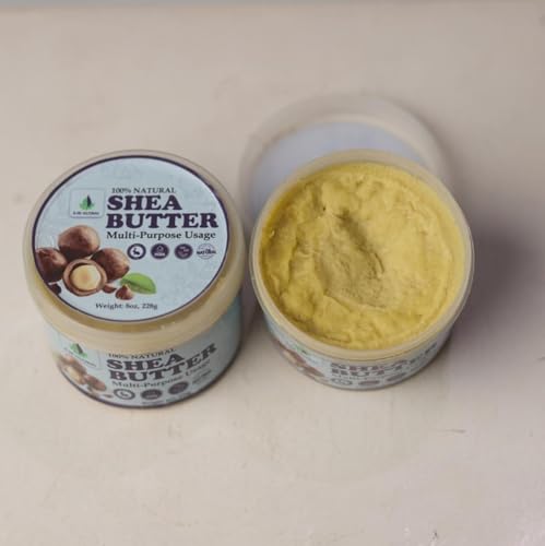 100% Pure Unrefined African Shea Butter - Natural Moisturizer for Skin & Hair, 8 oz