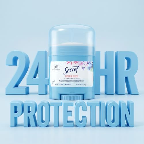 Secret Antiperspirant Deodorant for Women, 0.5 oz (Pack of 24) - 24hr Odor Protection