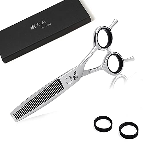 Professional 6-Inch Hair Cutting Scissors with Adjustable Tension - Ergonomic & Sharp Blades