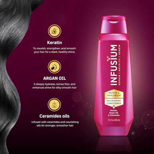 Infusium Moisturize & Replenish Conditioner, 13.5 Fl Oz (Pack of 2)