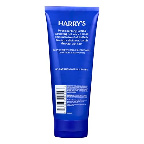 Harry's Sculpting Hair Gel for Men - Firm Hold, Polished Finish - 6.7 fl oz (Pack of 2)