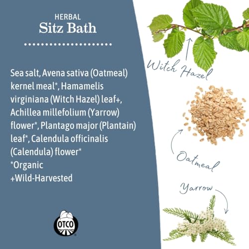 Earth Mama Herbal Sitz Bath Sachets - 6 Count - Soothing Sitz Bath With Witch Hazel & Calendula - Pregnancy & Postpartum Essentials