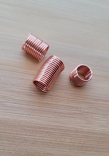 Copper Dreadlock Coils - Handmade Wire Wrapped Loc Jewelry Beads