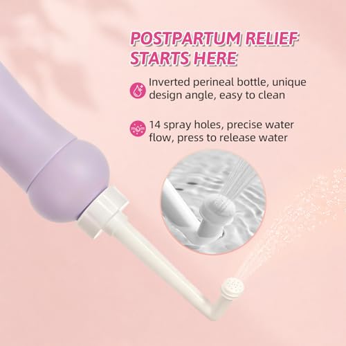 Postpartum Recovery Kit for Mom After Birth, Recovery Essentials with Peri Bottle, Cooling Spray, 4 Disposable Underwear, 30 Pad Liners & Hot Cold Packs