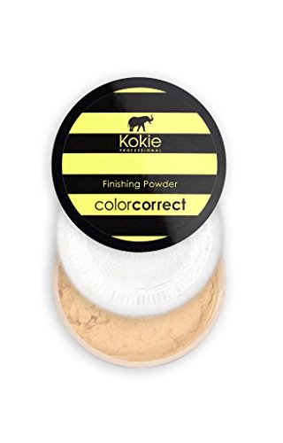 Kokie Cosmetics Yellow Color Correct Setting Powder 0.18oz - Brighten & Neutralize Dark Areas, Pack of 1