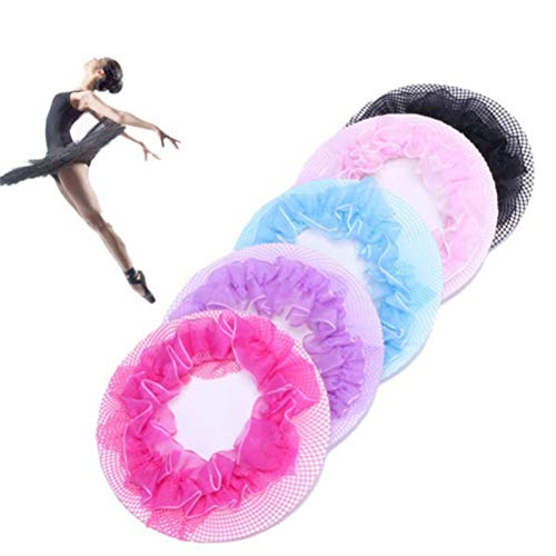 Pink Invisible Hair Nets Mesh Hair Accessories for Ballet & Dance - 5 Pack
