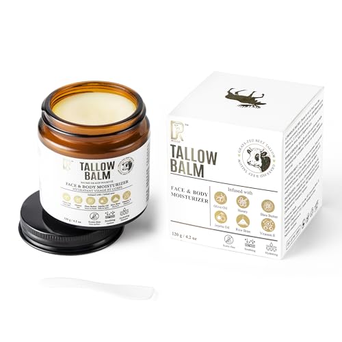 DRMOOSE Beef Tallow & Honey Balm – Hydrating Body Butter for Face & Body, 120g