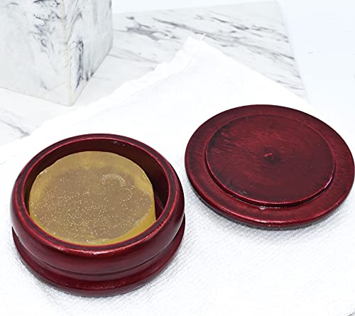 Parker Dark Mango Wood Shaving Soap Bowl with Secure Lid