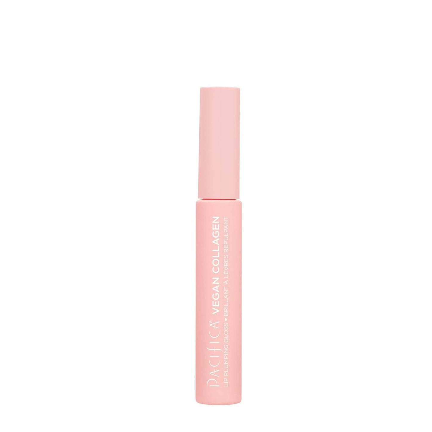 Vegan Collagen Lip Plumping Gloss - Hydrating Lip Plumper with Peptides & Coconut Oil | Non-Sticky, 0.22 fl oz