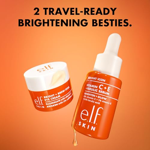 e.l.f. SKIN Brightest Besties Duo, Vitamin C Face Serum & Eye Cream Set