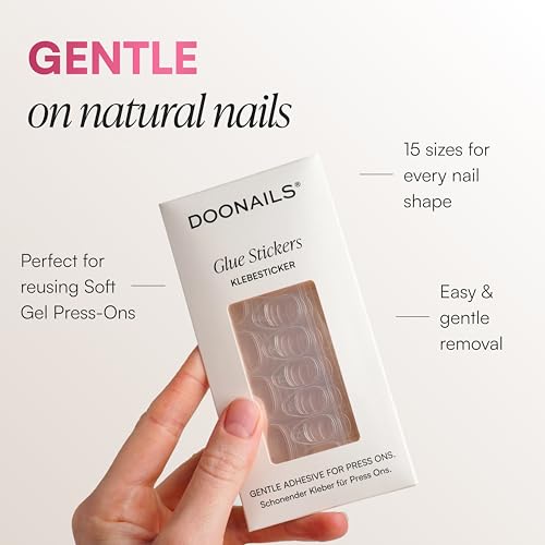 Doonails Extra Strong Nail Tabs for Press On Nails - Waterproof & Ultra-Thin, 180 Count