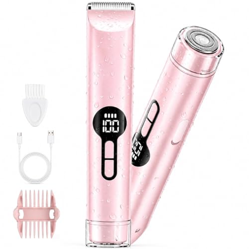 Nursetek 2-in-1 Electric Bikini Trimmer & Facial Shaver - Waterproof