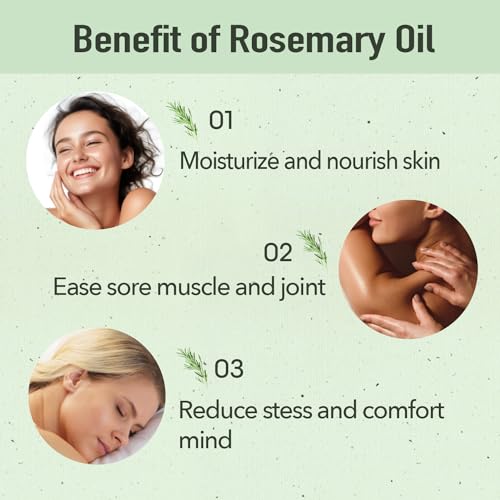 Pharmark 100% Pure Rosemary Essential Oil - 2 oz Bottles (2-Pack)