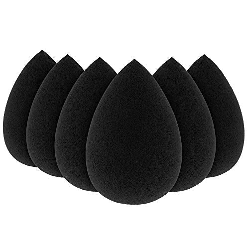Belloccio Egg Shaped Makeup Sponges - Pack of 6, Latex-Free