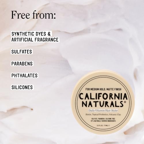 California Naturals Daily Vitamin Hair Styler for Frizzy Hair, 2.5 oz