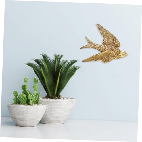 YARNOW Swallow Wall Art - 2pcs Resin Bird Decor for Home & Garden