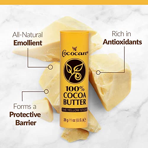 Cococare 100% Cocoa Butter Stick 6 Pack - All-Natural Skin Hydration & Protection