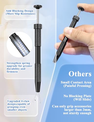Piercing Ball Grabber Set 2PCS Anti-Slip Gold & Black - PierGlowStar