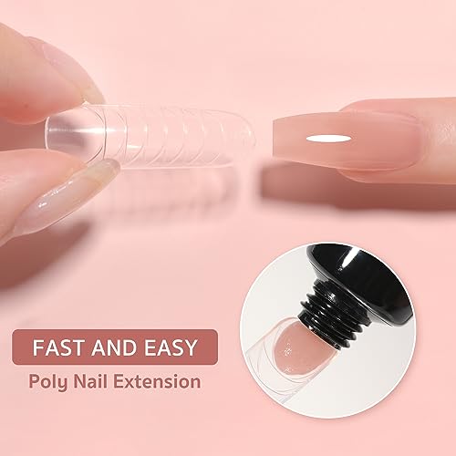 GAOY 6-Color Poly Gel Nail Extension Kit - Long-Lasting & Easy to Use