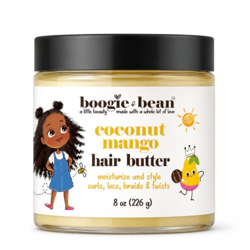 Kids Hair Styling Cream for Thick Curly Hair with Natural Oils - Boogie and Bean
