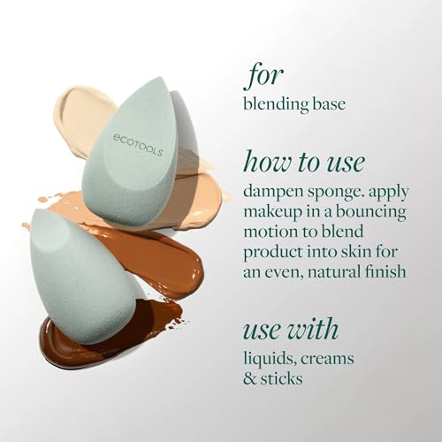 EcoTools Blend and Set Makeup Sponge & Powder Puff Set - Vegan