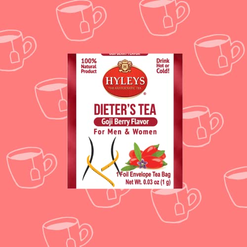 Hyleys Dieter's Tea with Goji Berry Flavor - Weight Loss Detox, 14 Bags