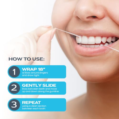 DrTung's Cardamom Expanding Natural Waxed Dental Floss - Pack of 3, 90 Feet Each