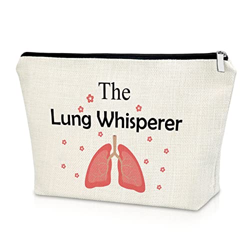 Multicolor Respiratory Therapist Gift Makeup Bag for Women - Travel Cosmetic Pouch