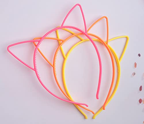 Sowaka 5 Pcs Cat Ear Headbands - Cute Hair Accessories for Women