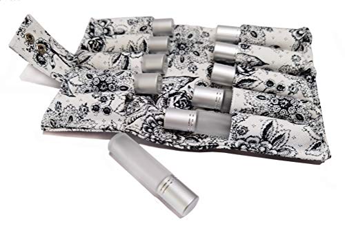 Beuniclo White Essential Oil Pouch – 10-Bottle 5ml/10ml Travel Storage Bag