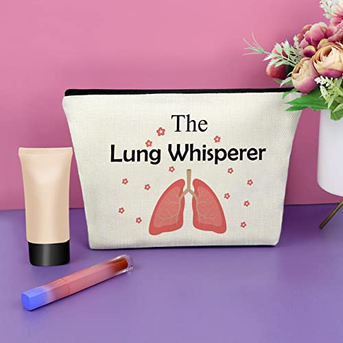 Multicolor Respiratory Therapist Gift Makeup Bag for Women - Travel Cosmetic Pouch
