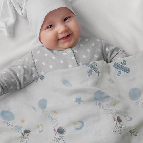 GLLQUEN BABY Muslin Swaddle Blankets - Soft & Breathable 3 Pack