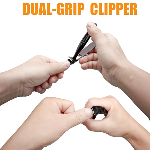 Heavy Duty Angled Head Nail Clippers - 5PCS Professional Kit for Seniors