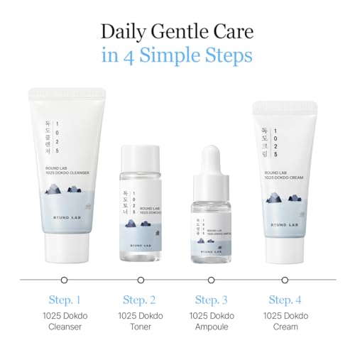ROUND LAB Dokdo Hydrating Mini Kit for Dry & Sensitive Skin