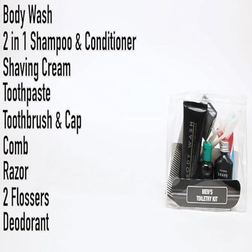 Trail Maker Men’s Travel Toiletry Kit, 13-Piece TSA Compliant Grooming Set