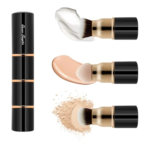 Queen Scepter 3-in-1 Makeup Brush Set for Foundation & Blush