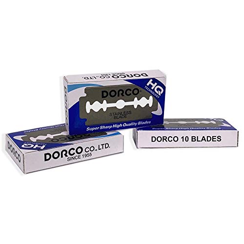 Dorco ST300 Platinum Double Edge Razor Blades - 200 Count Pack of 2