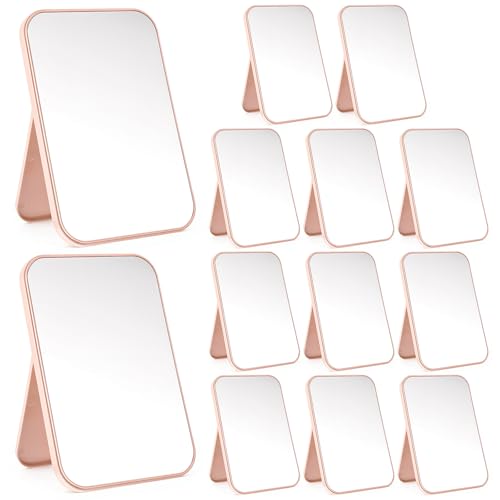 12 Pack Pink Spa Party Mirrors - Perfect for Sleepovers & Makeup