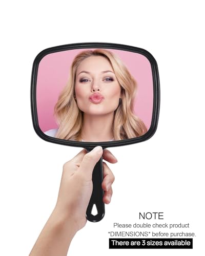 PROTECLE Handheld Barber Mirror - 9.3" x 6.7", Distortion-Free