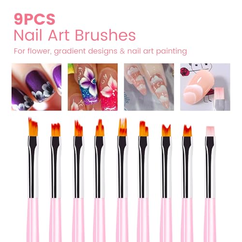 42PCS Nail Art Brushes Set - Professional Tools for Home & Salon