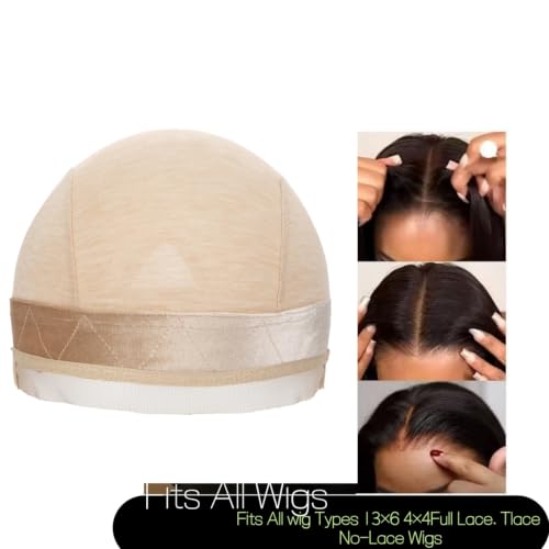 Nude Front Lace Wig Grip Cap - 2-in-1 Non-Slip Velvet Band