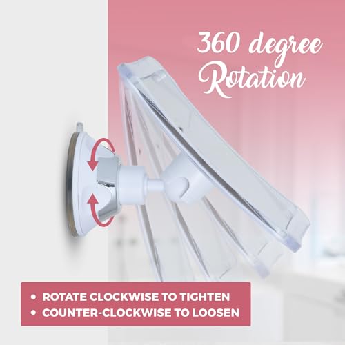 MIRRORVANA 10X Magnifying Makeup Mirror with Suction Cup - Portable Vanity for Travel & Skin Care