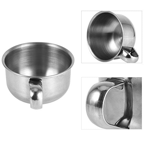Stainless Steel Shaving Bowl for Men - Soap Mug & Lather Cup